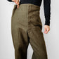 1950s Authentic Olive Green Maritime Pant Mfg. Co. Ltd. Wool High-Waisted Button Fly Military Trouser Pants - Sz.3 - 31/32