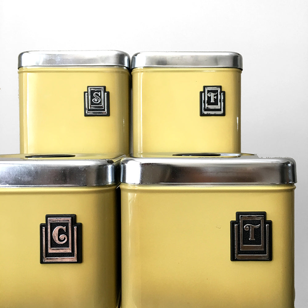 1970s Made in Canada Kitchen Canisters