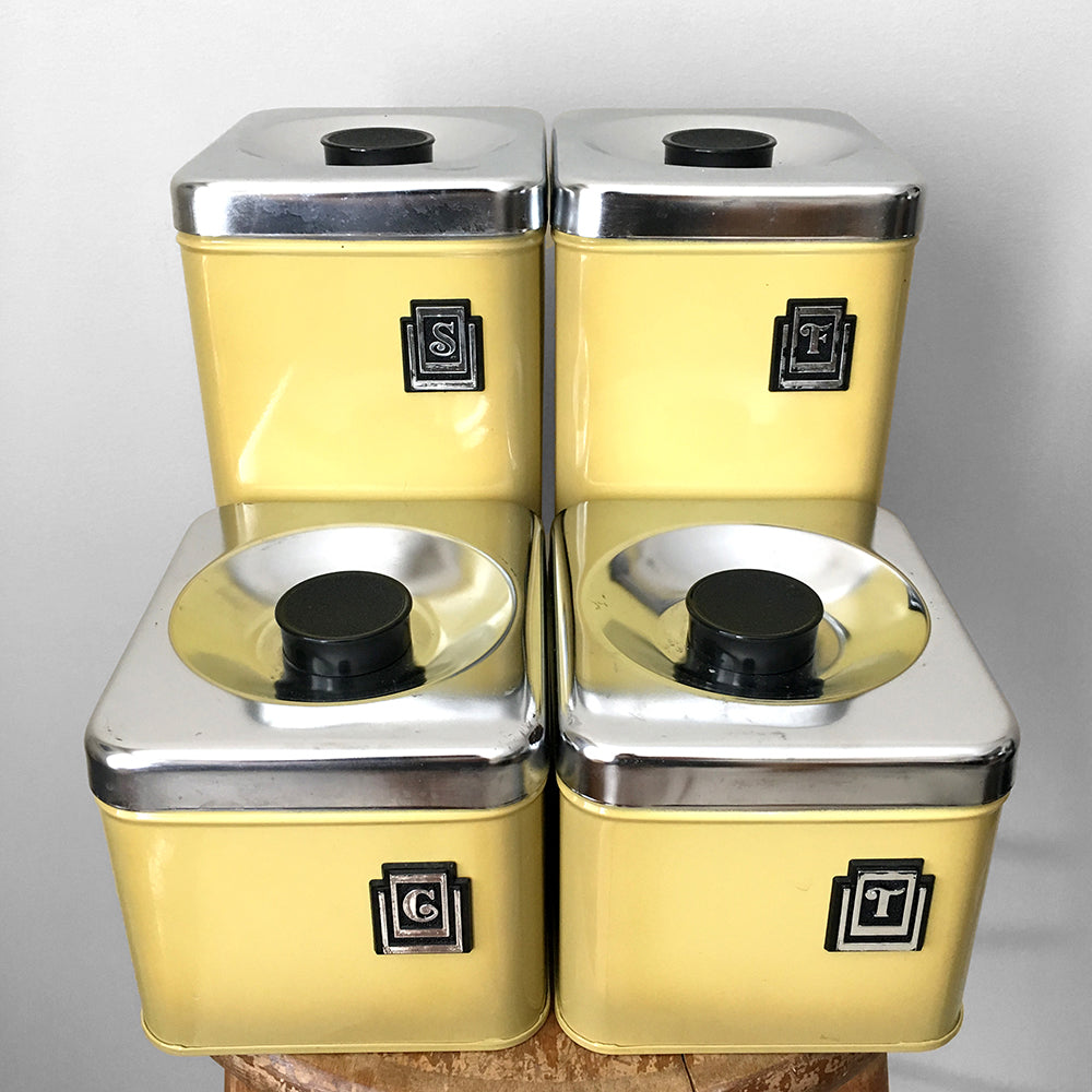 1970s Made in Canada Kitchen Canisters