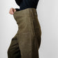 1950s Authentic Olive Green Maritime Pant Mfg. Co. Ltd. Wool High-Waisted Button Fly Military Trouser Pants - Sz.3 - 31/32
