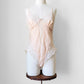 1970s Pink Lace One-Piece Bodysuit - Sz. S