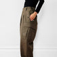 1960s German Issued High-Waisted Adjustable-Waist Military Trousers