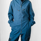 Slate Blue Air Force Mid-Weight Wool Flight Jumpsuit - Sz. M