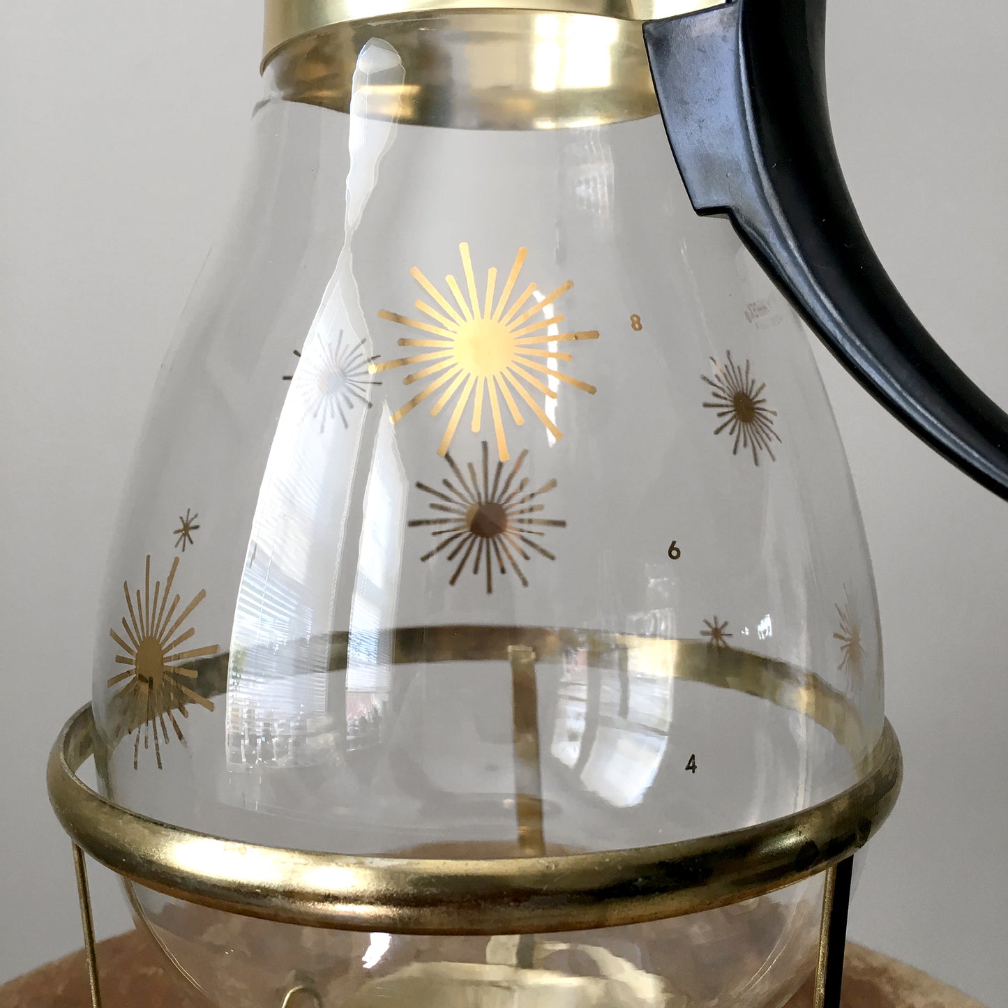 1960s MCM Mid-Century Modern PYREX Starburst Coffee Carafe