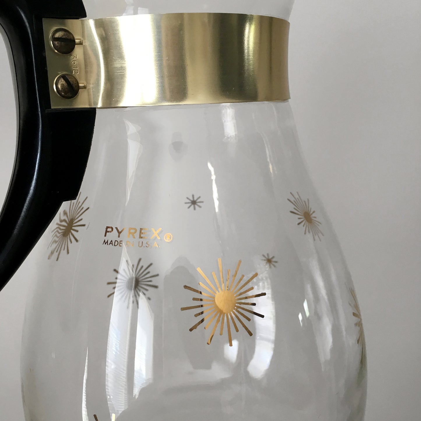 1960s MCM Mid-Century Modern PYREX Starburst Coffee Carafe