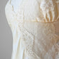 1970s Dreamy Cream Lace Camisole Tank Top - S/M