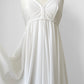 1970s White Wedding Day Nightgown Dress - S/M