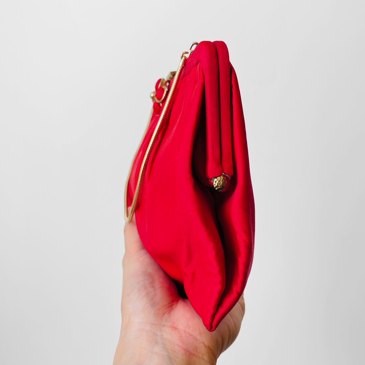 1960s Cherry Red Evening Bag