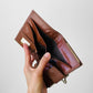 1970s Tobacco Brown Leather Kiss Lock Wallet