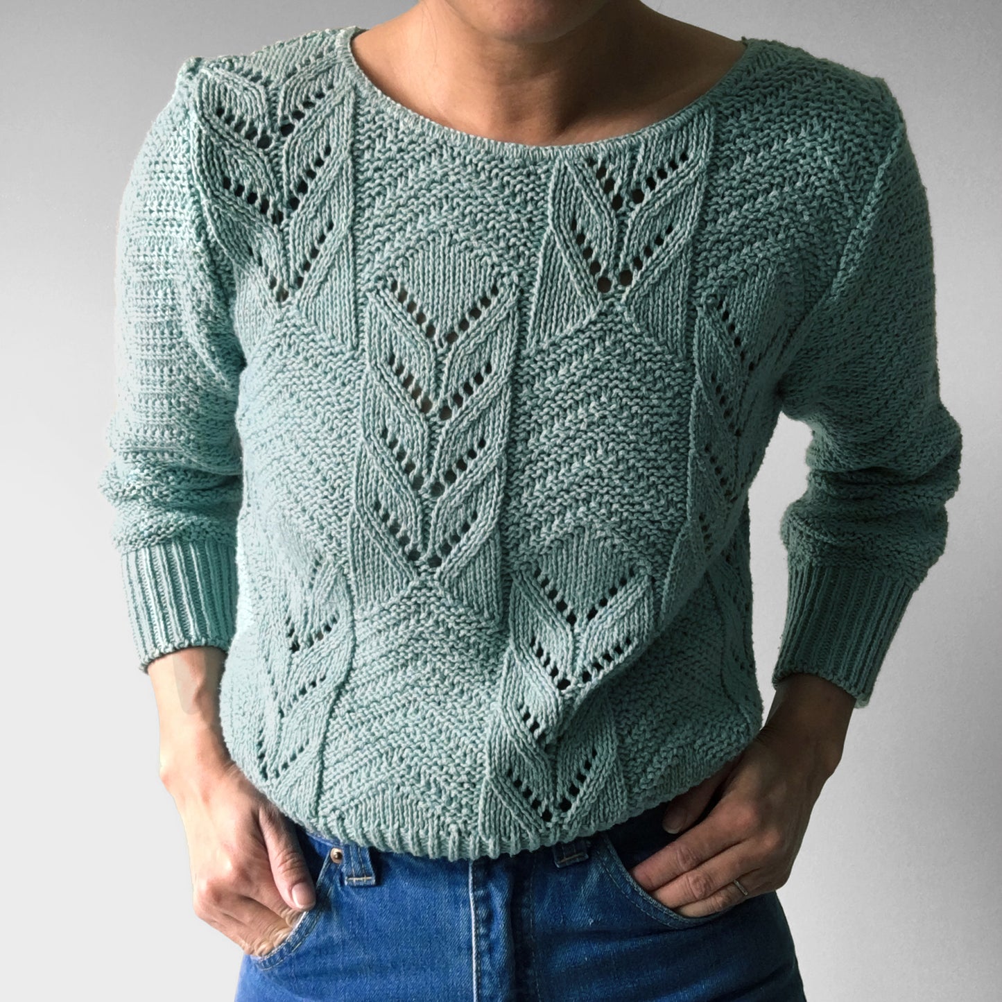 1970s Seafoam Knit Top