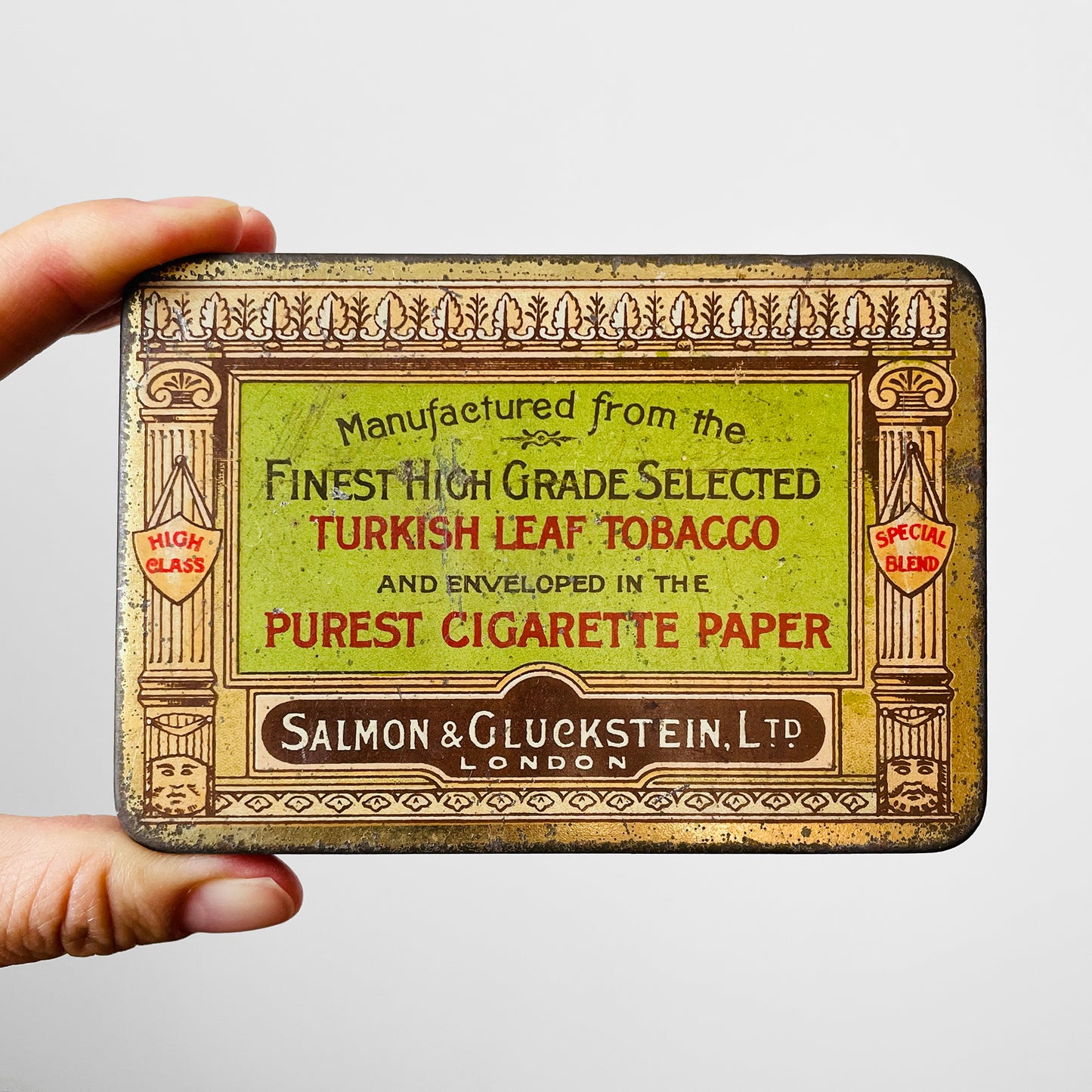 Early 1900s Snake Charmer Cigarette Tin