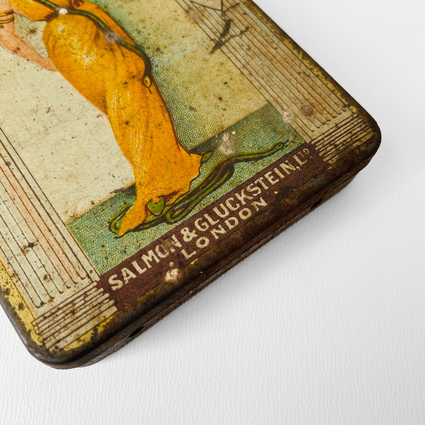 Early 1900s Snake Charmer Cigarette Tin