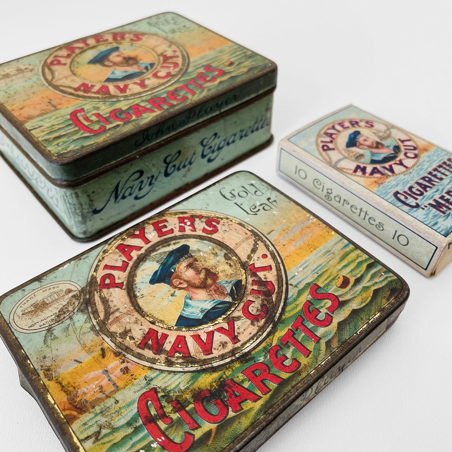 1930s -1940s John Players Smoke Tins Set