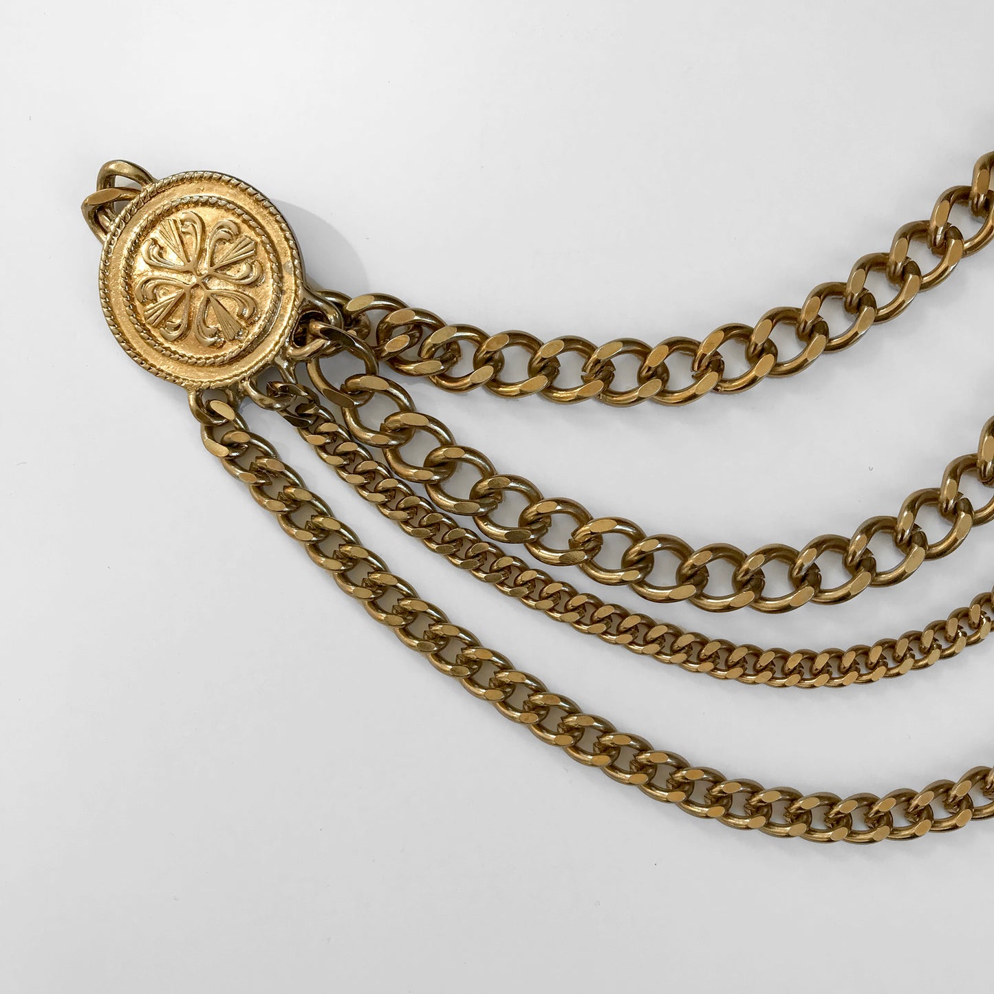 1990s Gold Multi-Chain Charm Belt