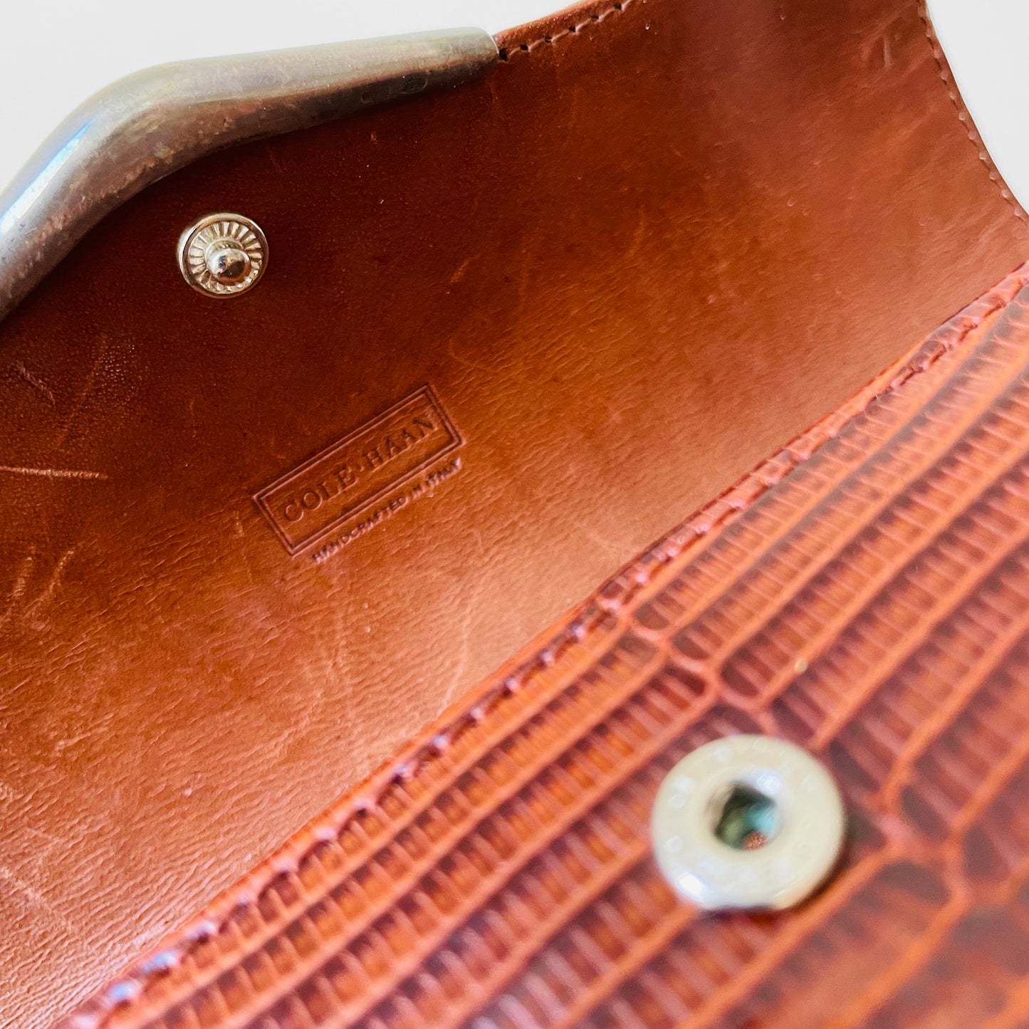 Cole Haan Leather Eyeglass Case