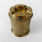 Rare Etched Brass Leaf Patterned Ashtray Incense Burner Holder