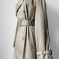 1970s - 1980s Tan Beige YSLR Yves Saint Laurent Double-Breasted Belted Trench Coat - 42/Tall