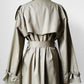1970s - 1980s Tan Beige YSLR Yves Saint Laurent Double-Breasted Belted Trench Coat - 42/Tall