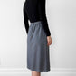 1970s - 1980s Gray Textured Wool Skirt and Jacket Set
