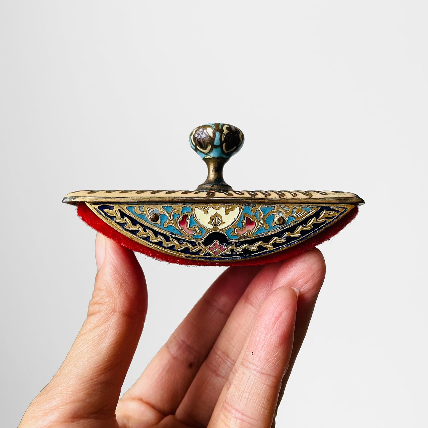 Late 17th Century Decorative Cloisonne Stamp Roller