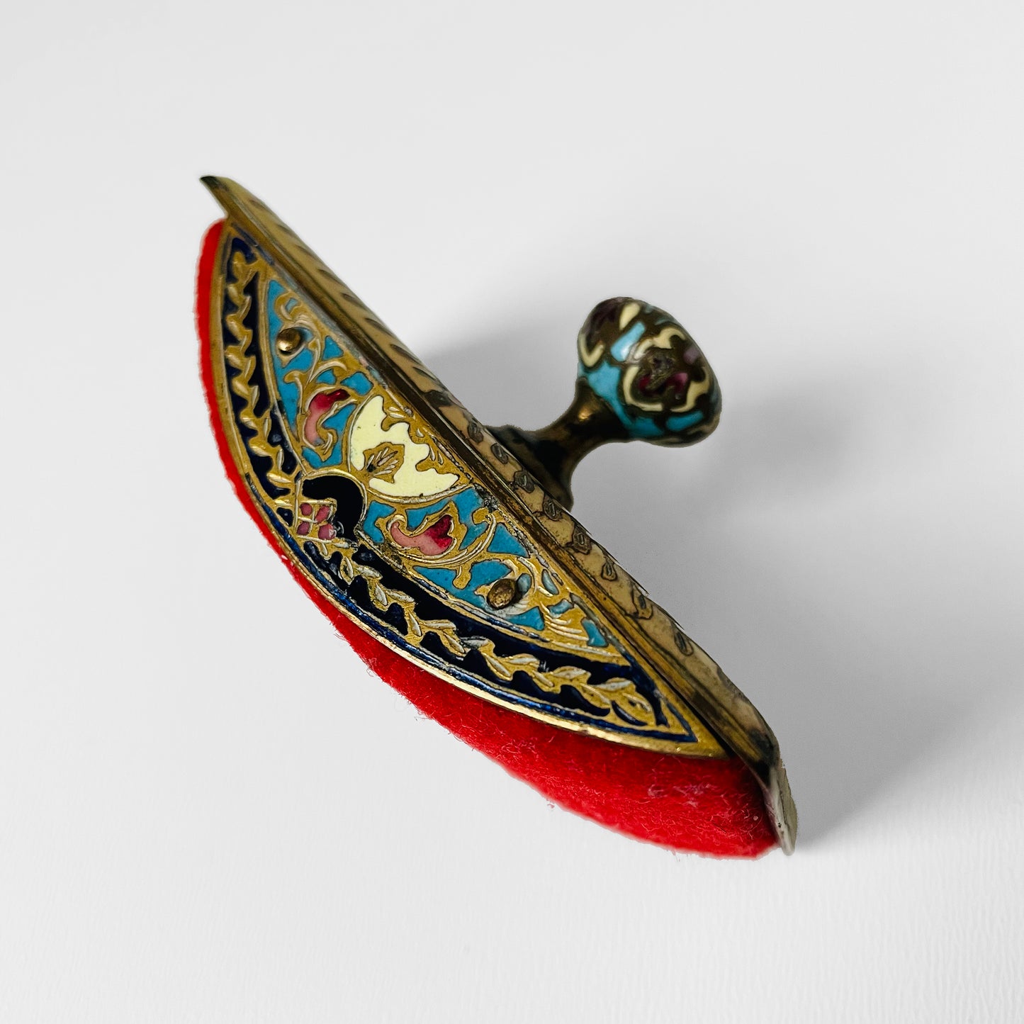 Late 17th Century Decorative Cloisonne Stamp Roller