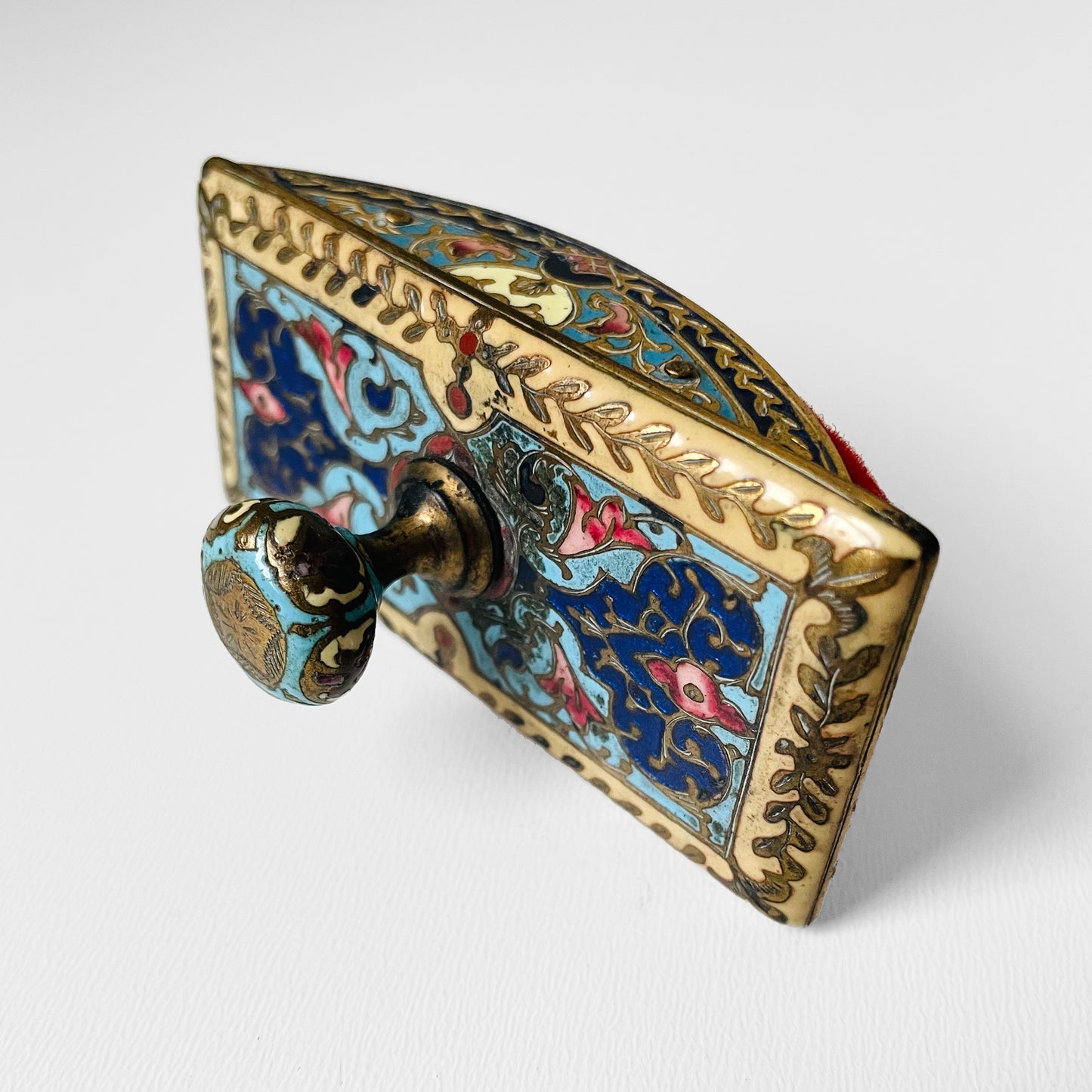 Late 17th Century Decorative Cloisonne Stamp Roller