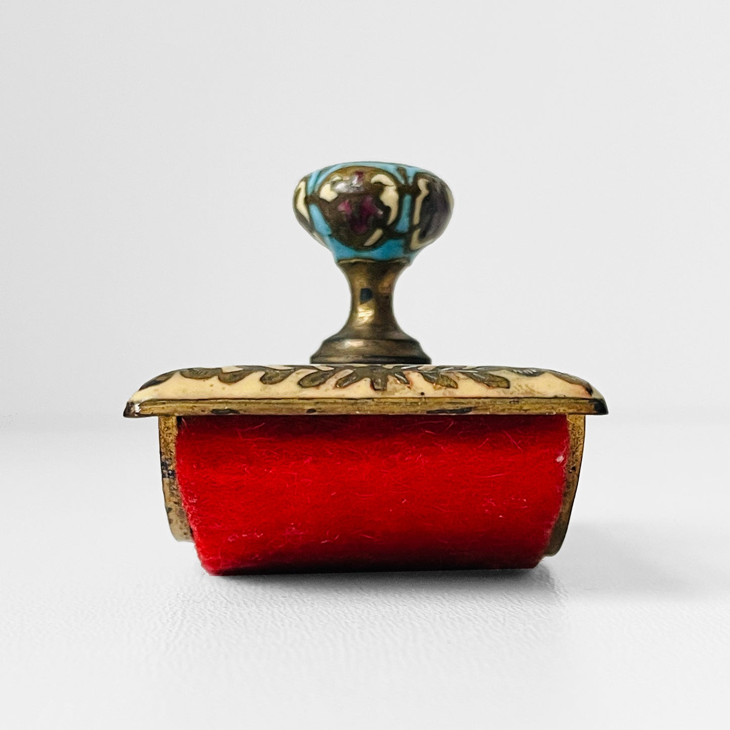 Late 17th Century Decorative Cloisonne Stamp Roller