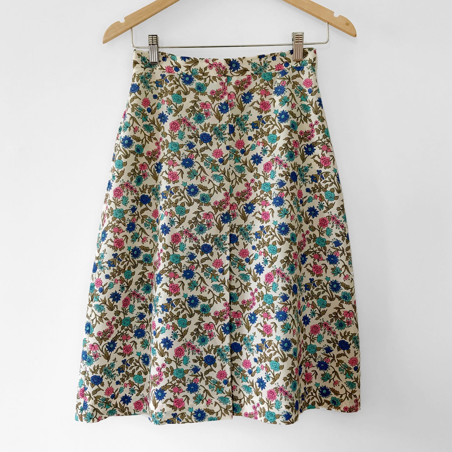 1970s Floral A-line Skirt