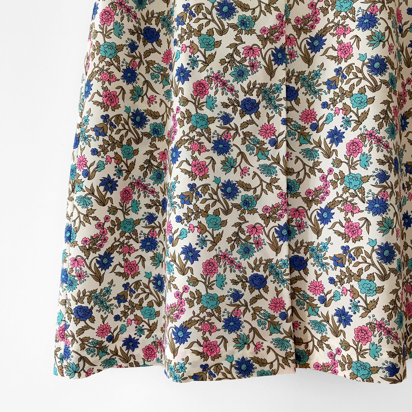 1970s Floral A-line Skirt