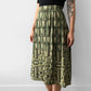 1960s Green Patterned Skirt