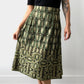 1960s Green Patterned Skirt