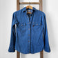 1970s Orange Tab Levi's Snap-Button Blue Jean Denim Soft Chambray Shirt - XS