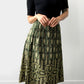 1960s Green Patterned Skirt