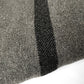 Grey and Black Striped Military Wool Blanket