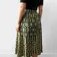 1960s Green Patterned Skirt