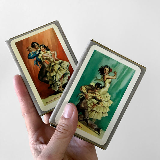 1960s Fournier Spanish Flamenco Dancer Playing Cards