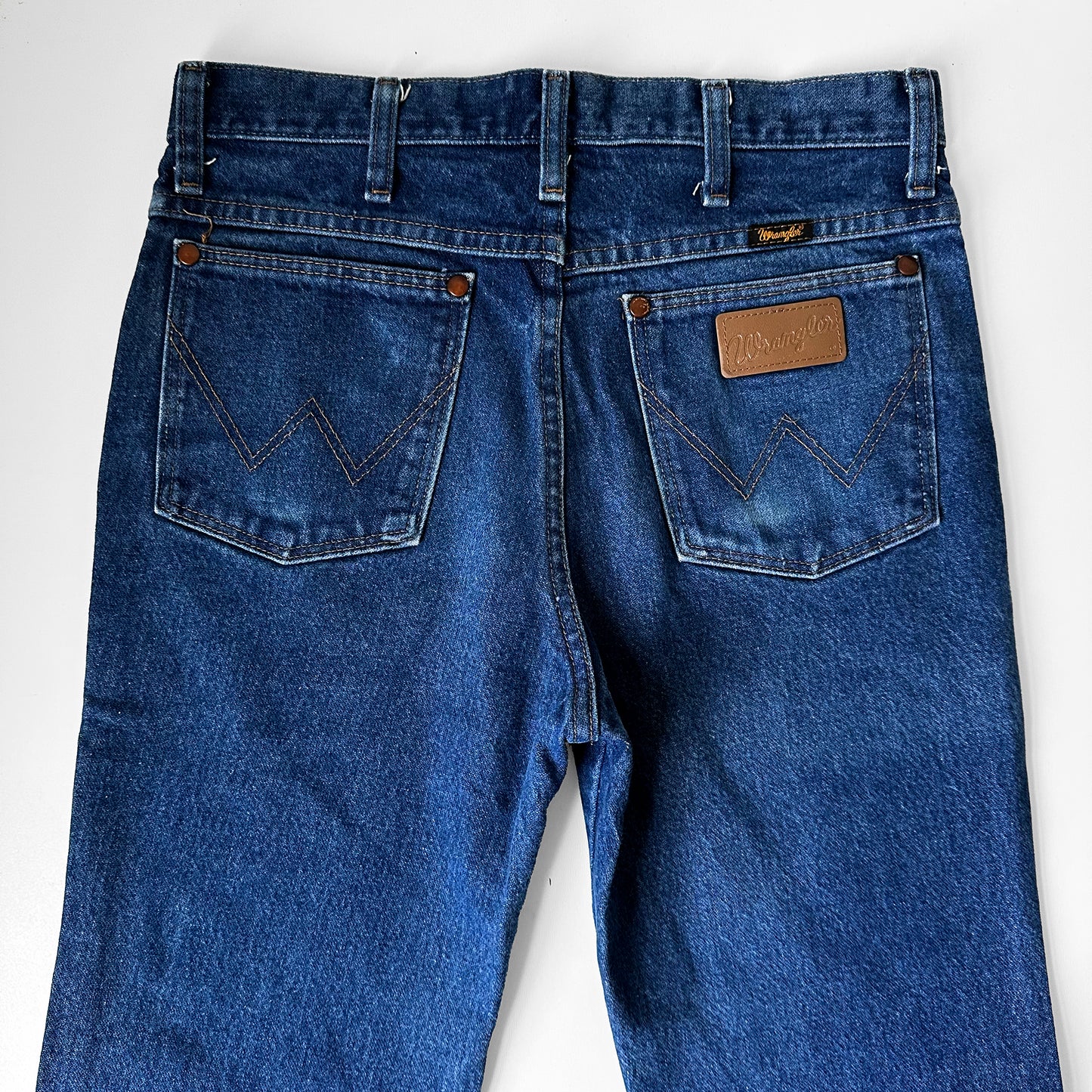 Copy of 1980s Dark Wash WRANGLER Straight Leg Denim Jeans