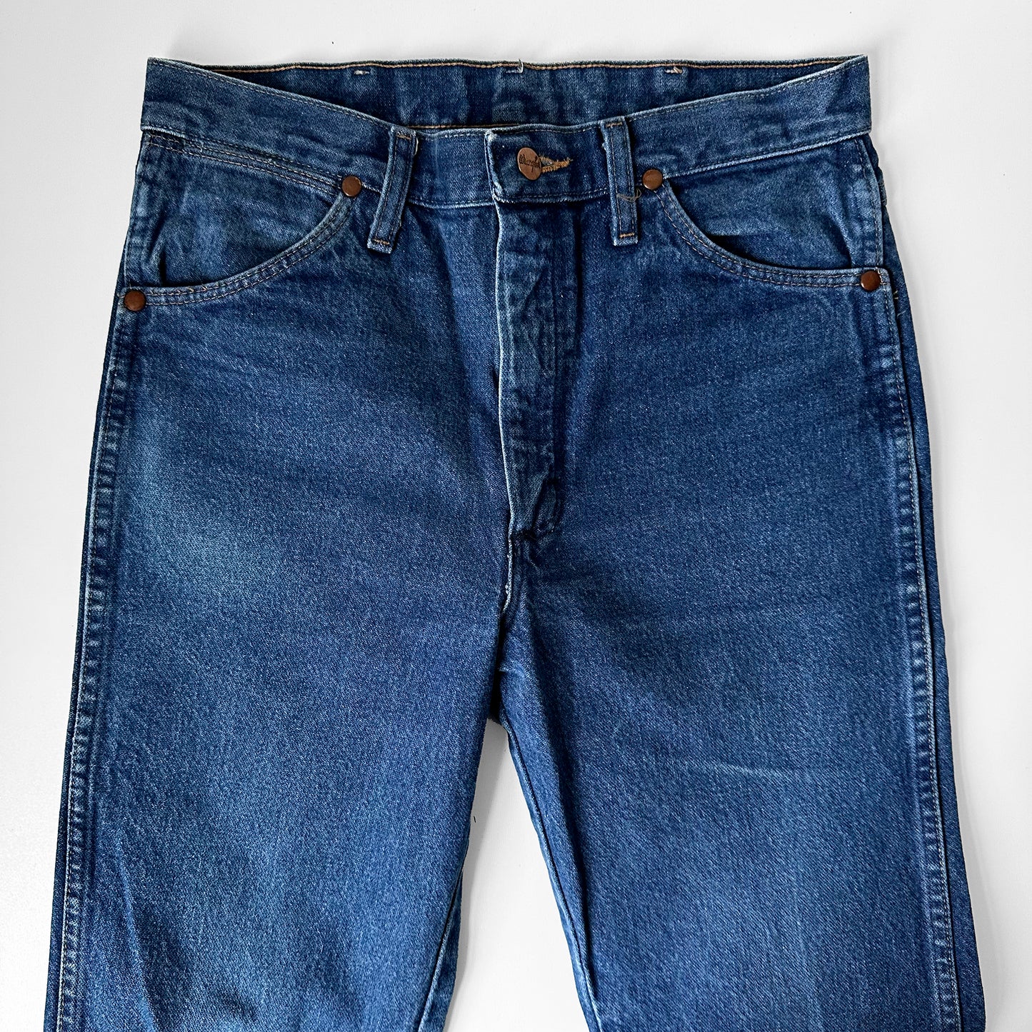 Copy of 1980s Dark Wash WRANGLER Straight Leg Denim Jeans