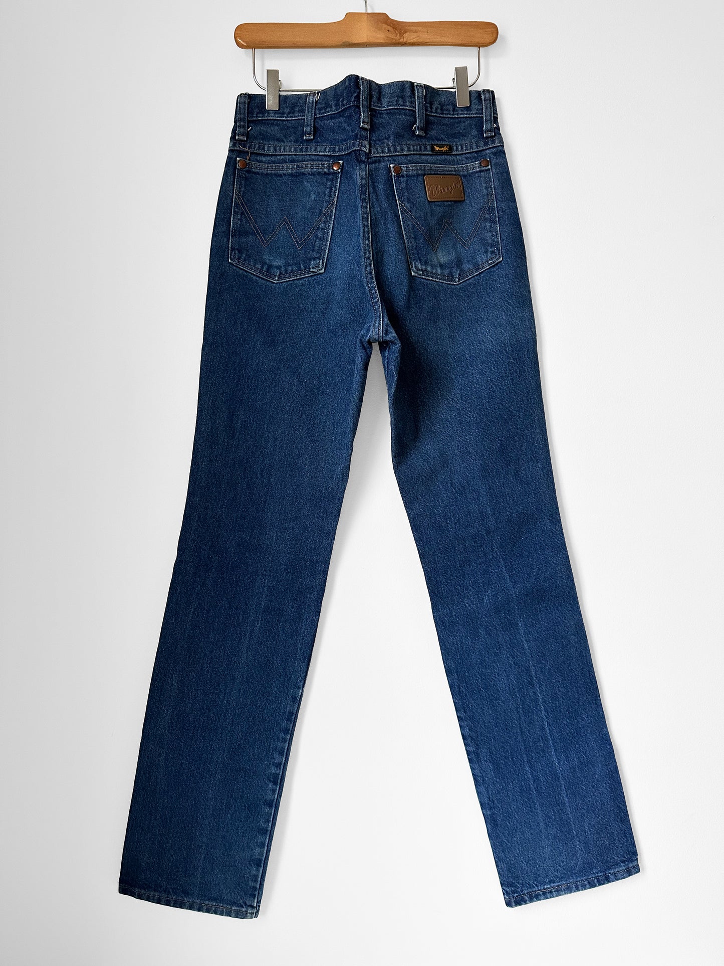 Copy of 1980s Dark Wash WRANGLER Straight Leg Denim Jeans