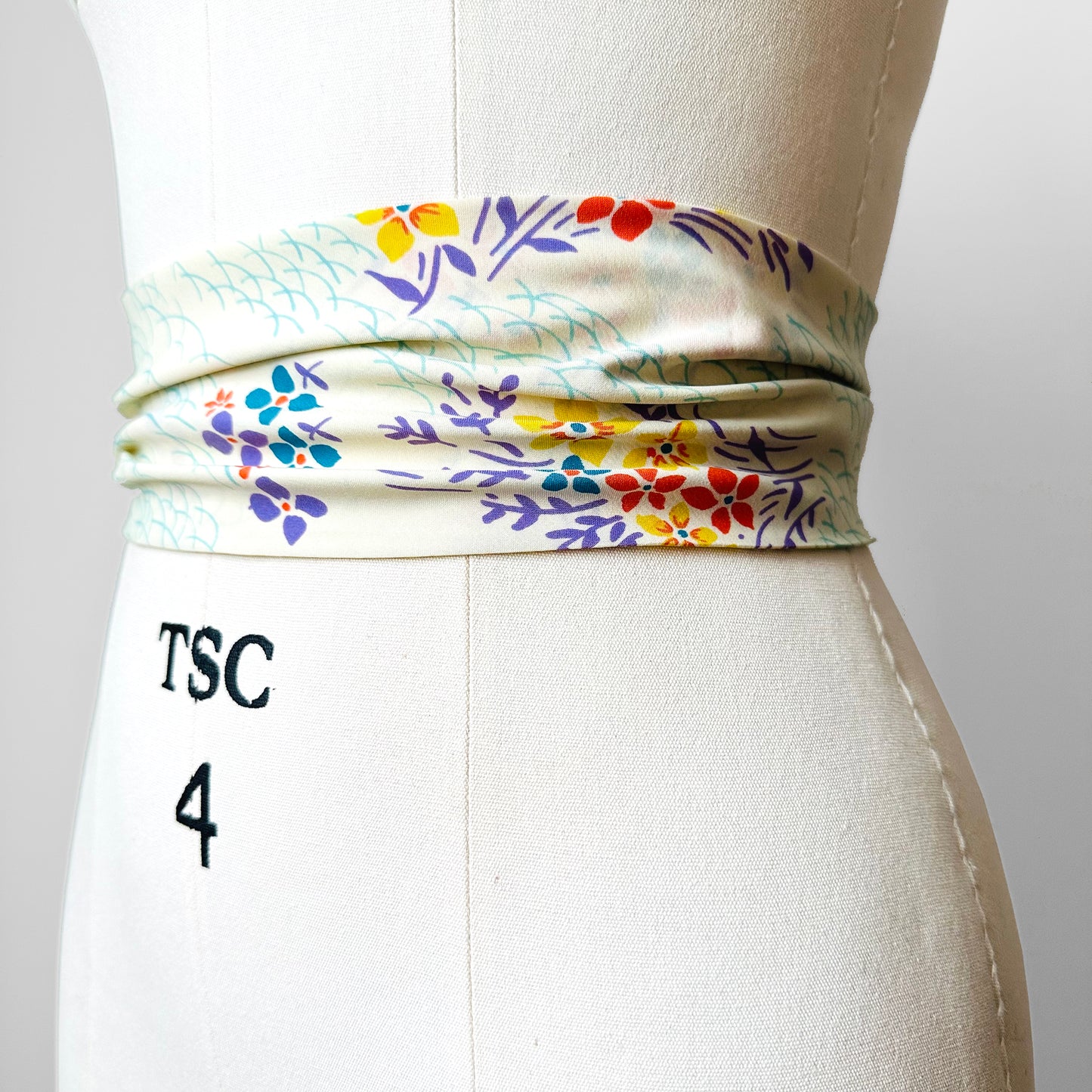 Floral Silk Belt Neck Scarf Hair Band