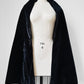 1980 - 1990s Black Velvet and Satin Oversized Shawl Scarf