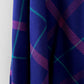 1980s Made in Canada Purple and Pink Plaid Fit and Flare Wool Skirt