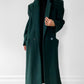 1980s Hunter Green Wool Coat