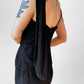 Black Ruched Drape Form Fitting Cocktail Dress - Sz. S