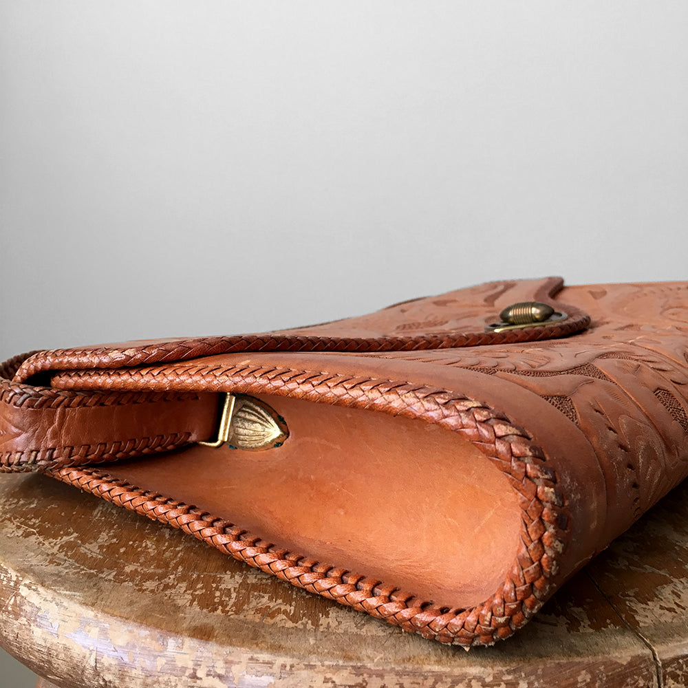 1970s Tooled-Leather Handbag