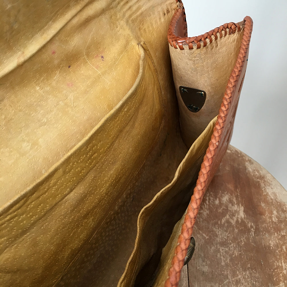 1970s Tooled-Leather Handbag