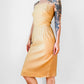 1960s Butterscotch Tailored Form Fitting Wool Linen Blend Dress - XS/S