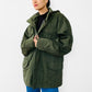 Authentic Military Issue Zip-Front Hooded Army Green Jacket