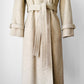 1970s Made in Canada Light Oatmeal Cream Fitted Belted Wool Coat - XS/S