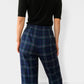 Pendleton Blue Plaid High-Waisted Lined Wool Pants